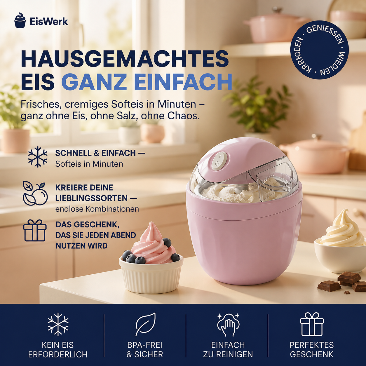 EisWerk™ Mini Eismaschine